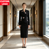 Ensemble de costume élégant avec détails perlés et ceinture ajustable, personnalisable avec logo, pour femme, idéal pour les occasions formelles printemps-automne