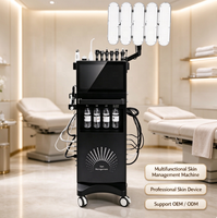 Machine de nettoyage de la peau V9 la plus populaire, 8 poignées, équipement de beauté multifonctionnel pour la gestion de la peau en salon