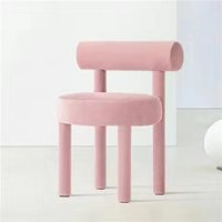 Fauteuil individuel minimaliste nordique, luxe léger, créatif, pour salon, fauteuil de loisirs, chaise de salle à manger, style ferme moderne avec dossier