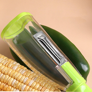 Pelador de Verduras Manual Multifuncional de Acero Inoxidable con Contenedor de Plástico, Pelador de Frutas para Zanahoria, Patata y Manzana - Product Image 2