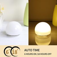 Veilleuse LED portable avec minuterie, lumière d'ambiance chaude sans fil pour le sommeil, idéale comme cadeau de chevet