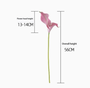 Fleur artificielle Calla Lily Rainbow <span class=keywords><strong>Sketcher</strong></span> en EVA, branche de simulation au toucher réel, tige florale élégante pour décoration de mariage et de maison, vase - Product Image 5