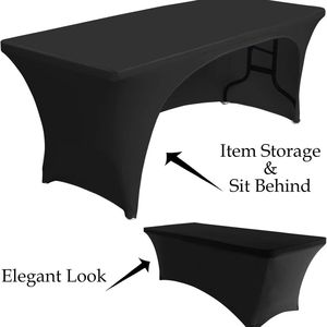 Khăn trải bàn tròn chất liệu polyester/cotton đặt may số lượng lớn, kích thước 4FT/6FT/8FT, dùng cho tiệc cưới, liên hoan, phong cách hiện đại, in logo doanh nghiệp - Product Image 4