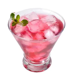 Wholesale Wide-Mouth Trumpet Glass Dessert Cup Creative Beverage Glass Whiskey Spirits Glass