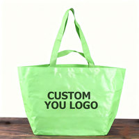 Bolsas de Compras Multiusos Tejidas Ecológicas de Material PP con Diseño Personalizado, Disponibles para OEM y ODM, para Uso Diario
