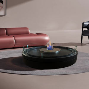 Quemador de chimenea de acero de seguridad automática moderno Control de llama de <span class=keywords><strong>etanol</strong></span> <span class=keywords><strong>para</strong></span> hoteles Interior Independiente Sin chimenea Lana de cerámica - Product Image 6