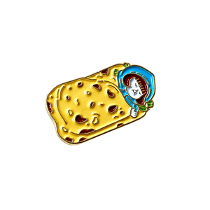 Cute Little Thing Gift Best-seller Accesorios <span class=keywords><strong>de</strong></span> metal Chicago <span class=keywords><strong>Burrito</strong></span> Acabado brillante Receso Color Filled Esmalte Pins Only Custom - Product Image 6