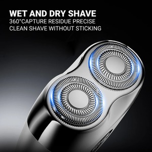 Portable Electric Shaver for Men Cordless Travel Shavers Digital Display Mini Dual Blade Rechargeable Electric Razor Gifts - Product Image 3
