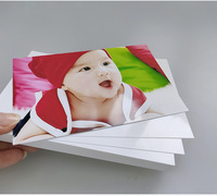 Papier autocollant double face brillant A4/A3 imperméable, impression laser, papier couché vierge, autocollants pour étiquettes, affiches d'album