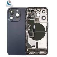 Boîtier Complet de Téléphone Mobile avec Couvercle de Châssis Arrière de Batterie et Petites Pièces de Rechange pour iPhone 11 12 13 14 Pro Max 14 Plus