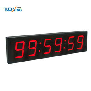 휴대용 <span class=keywords><strong>5</strong></span>인치 6자리 체육관 디지털 LED 카운트다운 타이머 리모컨 포함 알루미늄 합금 - Product Image 3