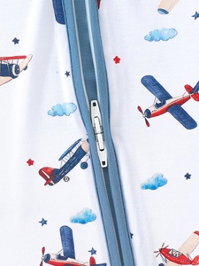 Pijamas de bebé de viscosa de bambú con estampado personalizado, ropa de bambú con cremallera y <span class=keywords><strong>pies</strong></span> cubiertos, transpirable, venta al por mayor, caja sorpresa - Product Image 5