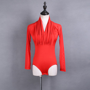 Top de baile latino para mujer Camisa de baile de <span class=keywords><strong>salsa</strong></span> - Product Image 5
