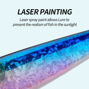 เหยื่อล่อปลามินนาวแบบกระพริบน้ำหนัก130มม. 18.5กรัมเหยื่อตกปลาลิ้นสั้นพลาสติกเหยื่อล่อยาวสำหรับปลาเทราท์เบส - Product Image 3