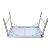 Offres Spéciales table de travail pliée en acier inoxydable 201/304 inox table de travail pliante pour usage extérieur cuisine table en acier inoxydable