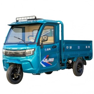<span class=keywords><strong>Triciclo</strong></span> Eléctrico de Carga 72V 1800W con Cabina Cerrada, Volante, Caja de 1.8m y Capacidad de 1 Tonelada - Product Image 1
