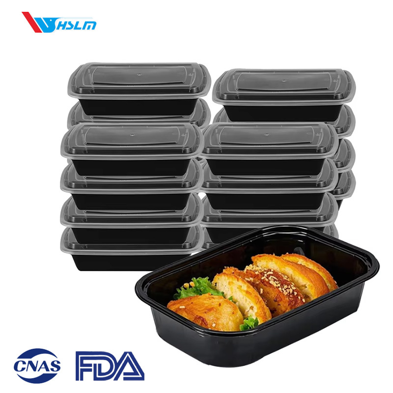 Rectangular PP Plastic Disposable Food Container