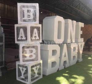 1 anno di età del bambino doccia torta tabella lettera e il numero di tabella <span class=keywords><strong>per</strong></span> il compleanno decorazioni del partito - Product Image 6