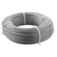 Câble en acier pour grue offshore 6*36WS IWRC galvanisé, câble robuste pour opérations de levage maritimes