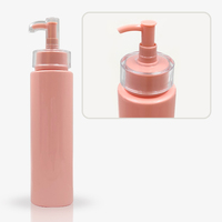 Bouteille Pompe en Plastique Personnalisée Vide pour Lotion Cosmétique, Shampoing Luxe, pour Soins de la Peau, Rose Blanc Transparent, 100 200 250 ML