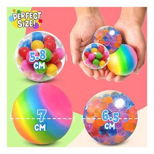 Cubo Sensorial de Lujo Premium Color Sandía, Bola Antiestrés de Levantamiento Lento, Juguete Blandito de Maltosa Planet para Adultos - Product Image 4