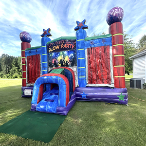 Château gonflable pour fête Glow Party, château gonflable commercial, château gonflable, trampoline gonflable commercial, château gonflable géant - Product Image 3