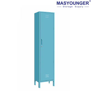 Easy Assembly Freestanding Steel Colorful <strong>Wardrobe</strong> Cabinet Large Capacity Modern Bedroom Storage for Apartment Home Furniture - Product Image 4