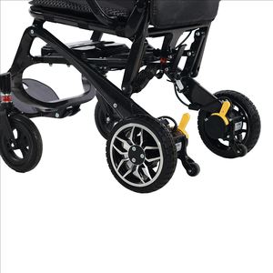 La Silla de Ruedas de fibra de carbono ultraligera plegable con control remoto inteligente puede levantar la silla de ruedas eléctrica con una mano - Product Image 5