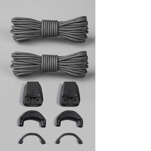 Gancho de plástico sin lazo Cordones redondos de nylon con cerraduras para zapatos al aire libre - Product Image 4