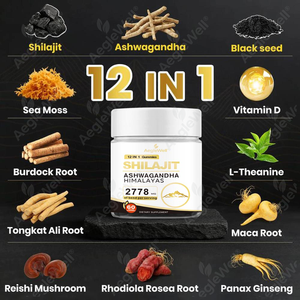 Complément alimentaire Aegelwell Natural Energy Shilajit avec mélange d'Ashwagandha, renforce la concentration, idéal pour la vente en gros et <span class=keywords><strong>les</strong></span> marques privées - Product Image 2