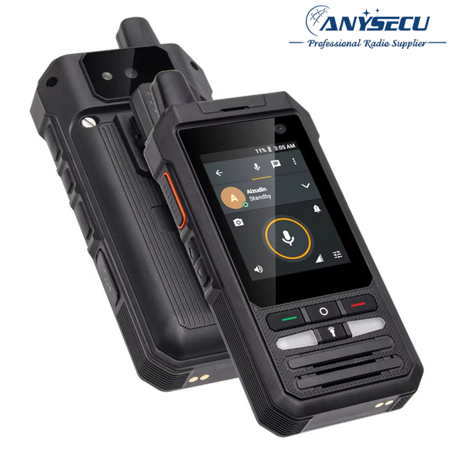 Anysecu W8 POC 4G Radio 4G LTE Two Way Walkie Talkie IP66 Android 8.1 GPS Beidou 5300mAh Global Unlimited Distance Network Radio