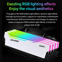 Mémoire RAM DDR5 RGB 16 Go 32 Go 5600/6000/6400/6800 MHz XMP DDR 5 RAM pour ordinateur de jeu PC