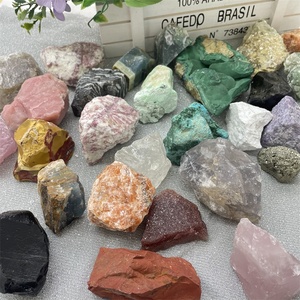 Materiali misti campione di cristallo curativo naturale <span class=keywords><strong>minerale</strong></span> di calcedonio blu grezzo per la decorazione - Product Image 4