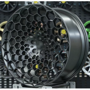 Cerchi in Lega Forgiati Rolls-Royce Cullinan per Serie 8 Nuovo Design a Nido d'Ape Mercedes-Polar Krypton PCD 98mm Cromati - Product Image 2