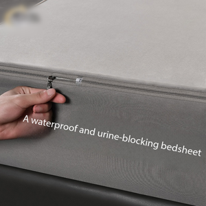 Protecteur de <span class=keywords><strong>matelas</strong></span> personnalisé pour hôtel familial, hôpital, lavable en machine, fermeture éclair complète, housse de <span class=keywords><strong>matelas</strong></span> <span class=keywords><strong>imperméable</strong></span> - Product Image 4