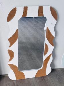 Hiện Đại Sơn Thiết Kế Tường Gương Trang Trí Nội Thất Không Thường Xuyên Bằng Gỗ Khung Tường Gương Màu Chặn Thiết Kế Tường Gương Đối Với Trang Chủ Trang Trí - Product Image 4