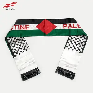 המחיר הטוב ביותר palestine צעיף אירועים palestine דגל satin פוליאסטר צעיף