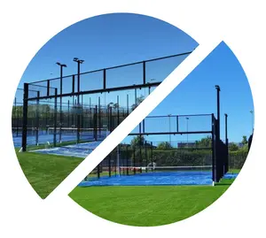 Новейший дизайн от фабрики Lvyin, низкая цена, весельные площадки, панорамная теннисная площадка