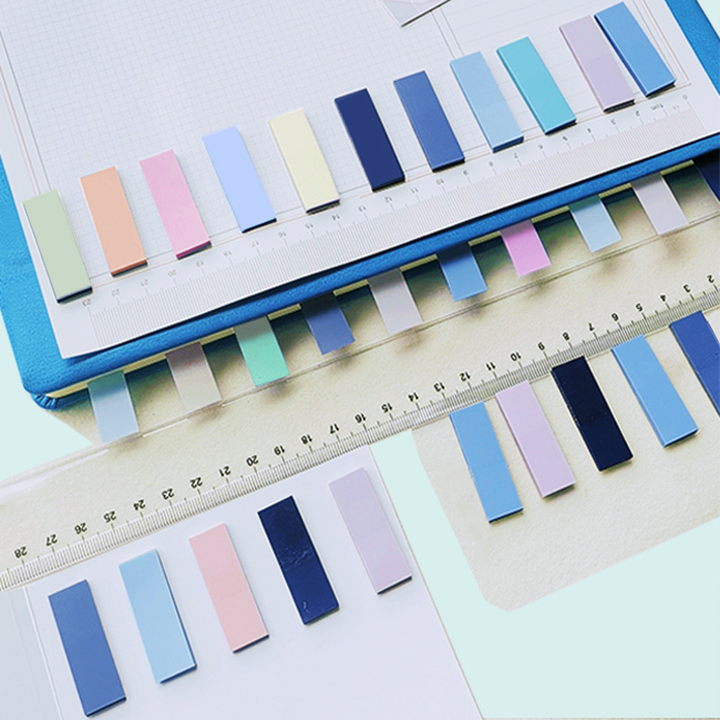 Adhesive Custom Promotional Transparent Sticky Planner Page Flag Color Printed Sticky Note