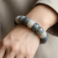 Bracelets de perles en graines de Bodhi naturelles, extensibles, anti-stress, pour la relaxation zen, la protection et la guérison, tendance, pour anniversaire