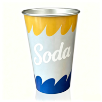 Tasses réutilisables personnalisables à logo, changeant de couleur à froid, pour camping en extérieur et usage domestique, avec poignée en aluminium – Vente chaude