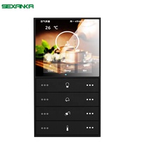 SEXANKA OEM KNX EIB Système automatique de construction de maisons intelligentes Interrupteurs muraux intelligents à écran tactile