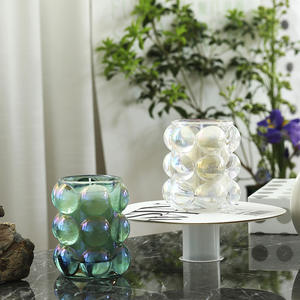 2025 nouveau Design luxe <span class=keywords><strong>Woodwick</strong></span>/coton mèche bulle verre bougies marque privée vanille cire de soja bougie pour cadeau - Product Image 5