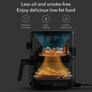 Xiaomi-<span class=keywords><strong>freidora</strong></span> de <span class=keywords><strong>aire</strong></span> inteligente Mijia, sin aceite, con recubrimiento antiadherente, 24H, pantalla OLED, sin aceite, 3,5l - Product Image 4
