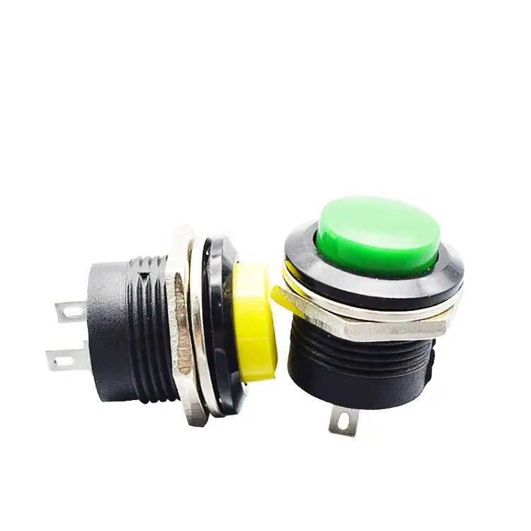 R13-507 2pin Sesaat Push Button Switch 16 Mm Otomatis Reset Switch