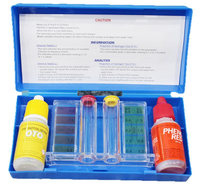 Kit de test chimique portable 2-en-1 pour piscine et spa (chlore et pH) avec lecture rapide 15 ml