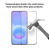 Protection d'écran en verre trempé 9H à couverture intégrale pour Samsung Galaxy S26 FE, anti-rayures
