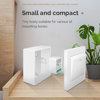 Tuya ZigBee 3.0 Module de commutateur mural intelligent Gradateur 1Gang 240v avec contrôle à 2 voies EU Standard Works Alexa Google Home WiFi Network