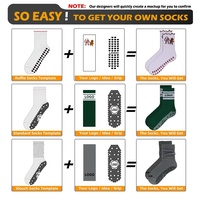 Chaussettes de Pilates personnalisées pour femmes, antidérapantes, chaussettes de yoga douces, respectueuses de la peau, chaussettes de sport tricotées, avec nœud cousu et broderie à volants