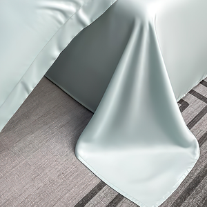 ملاءة سرير مسطحة من ألياف الخيزران بحجم التوأم، صديقة للبشرة، طقم أغطية سرير بالجملة - Product Image 3